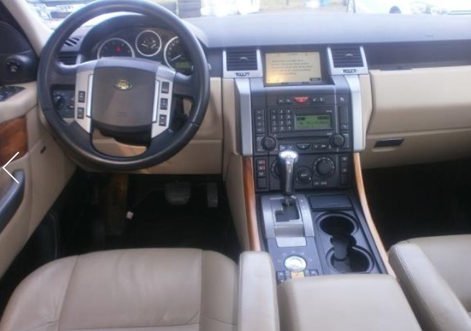 Left hand drive car LANDROVER RANGE ROVER SPORT (01/08/2007) - 